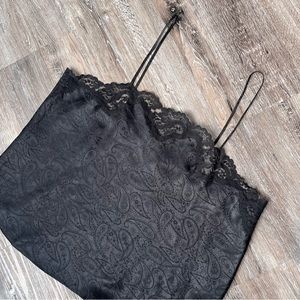 Vintage Black Lace Tank